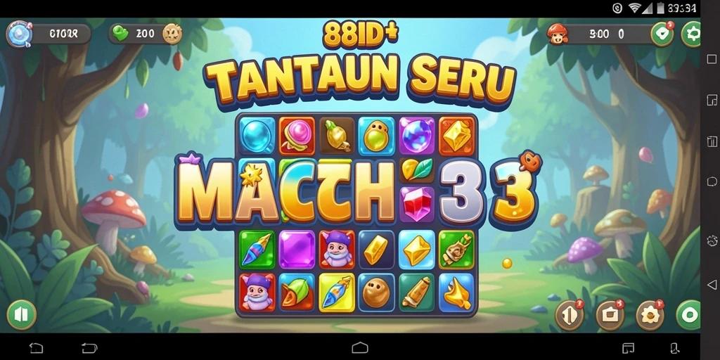 Screenshot utama 88ID menampilkan gameplay seru Match-3.