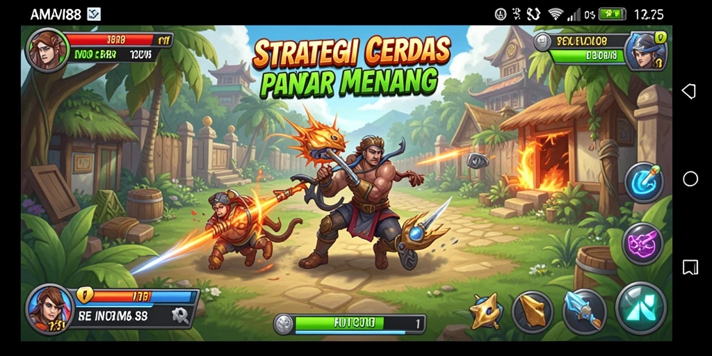 Tampilan gameplay AMAVI88 yang penuh aksi dan strategi.