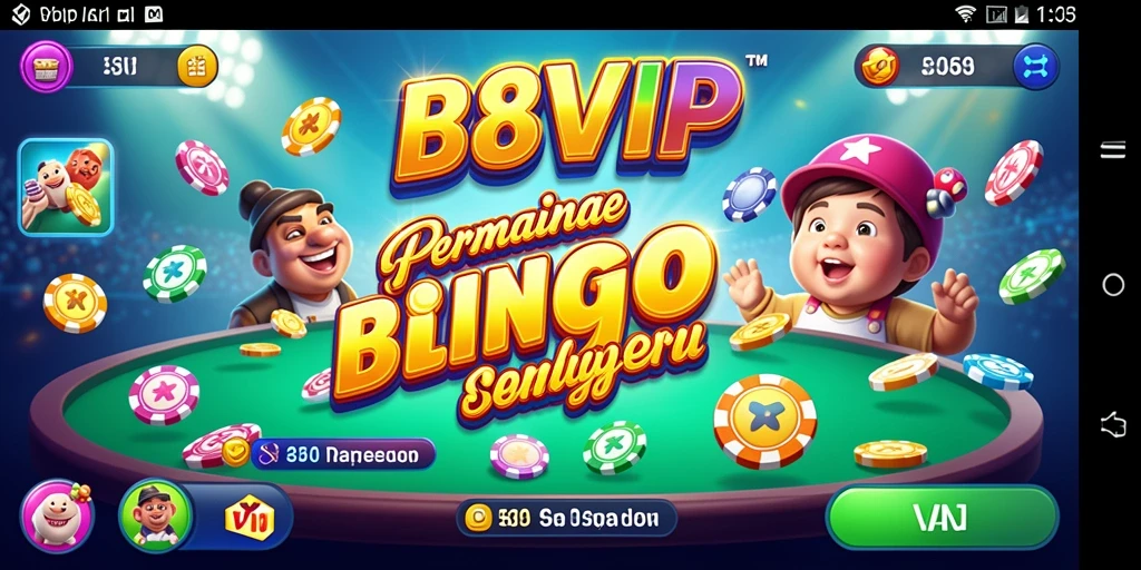 Screenshot gameplay B8VIP yang menunjukkan suasana permainan Bingo.