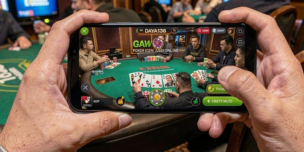 Tampilan gameplay seru dari permainan Poker di DAYA138.