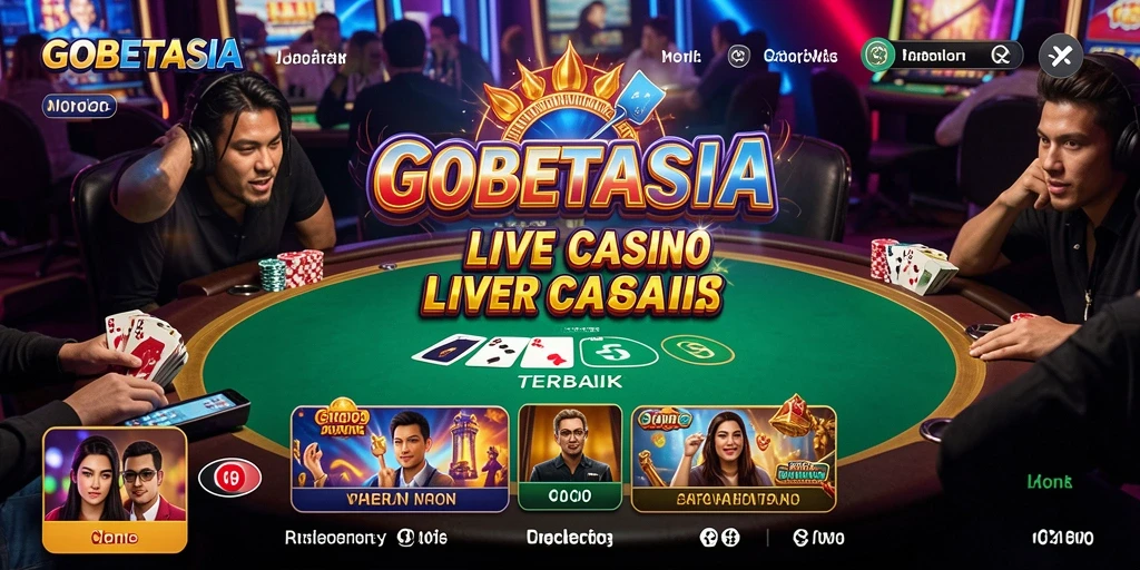 Tampilan menarik dari gameplay Live Casino di GOBETASIA.