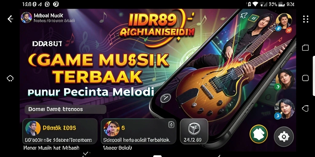 Tampilan gameplay menampilkan aksi seru dalam IDR89 dengan latar musik yang menantang.
