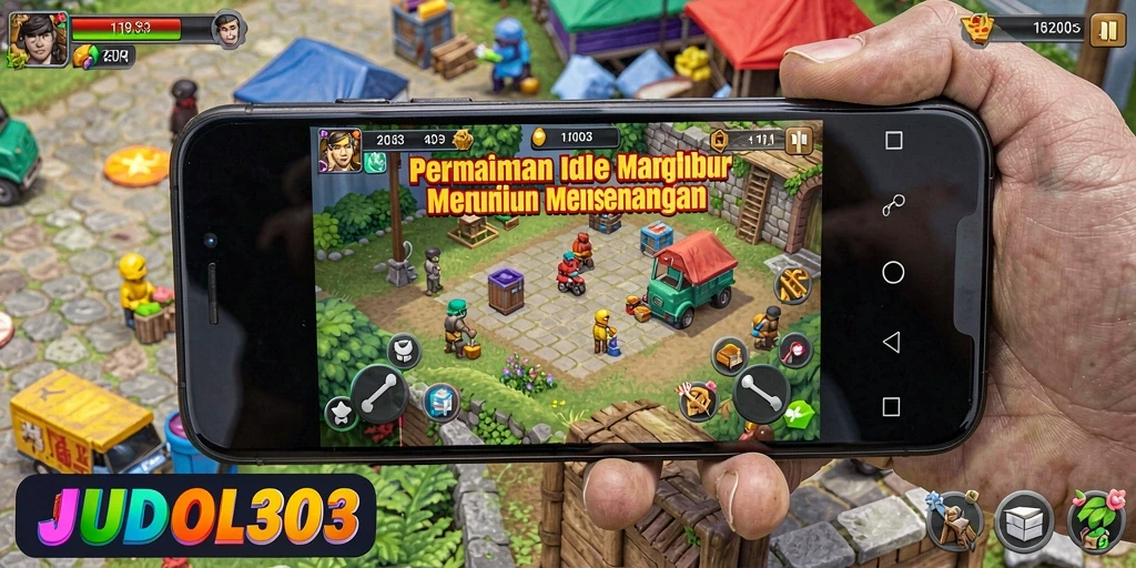 Screenshot gameplay <strong>JUDOL303</strong> menampilkan pengalaman bermain Idle yang seru.