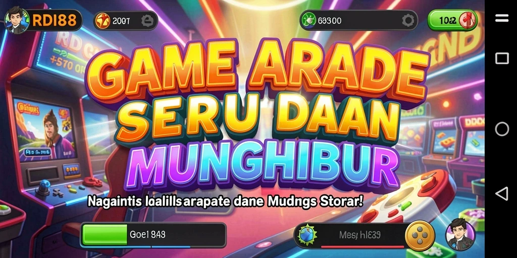 Screenshot RDI88 menampilkan momen seru permainan Arcade.