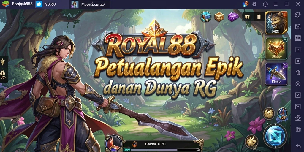 Menampilkan gameplay seru dalam ROYAL88 dengan pertarungan dinamis.