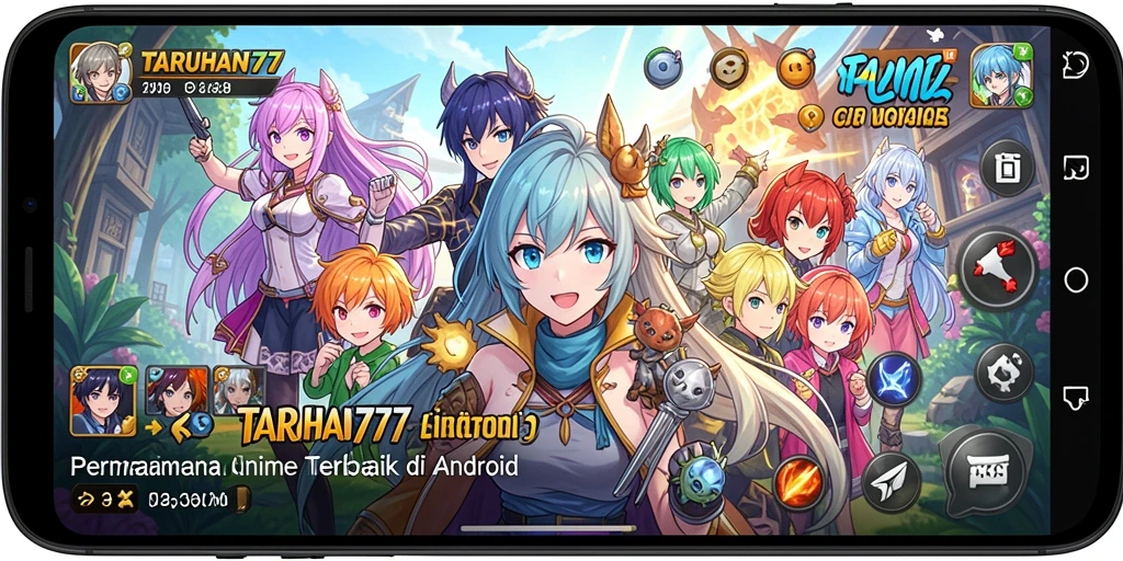 Screenshot gameplay TARUHAN77 menunjukkan aksi seru karakter Anime.