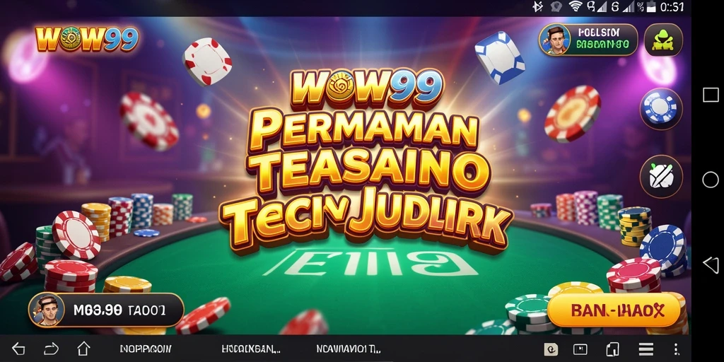 Tampilan gameplay WOW99 yang menarik dengan fitur kasino real-time.